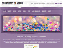 Tablet Screenshot of conspiracyofvenus.com